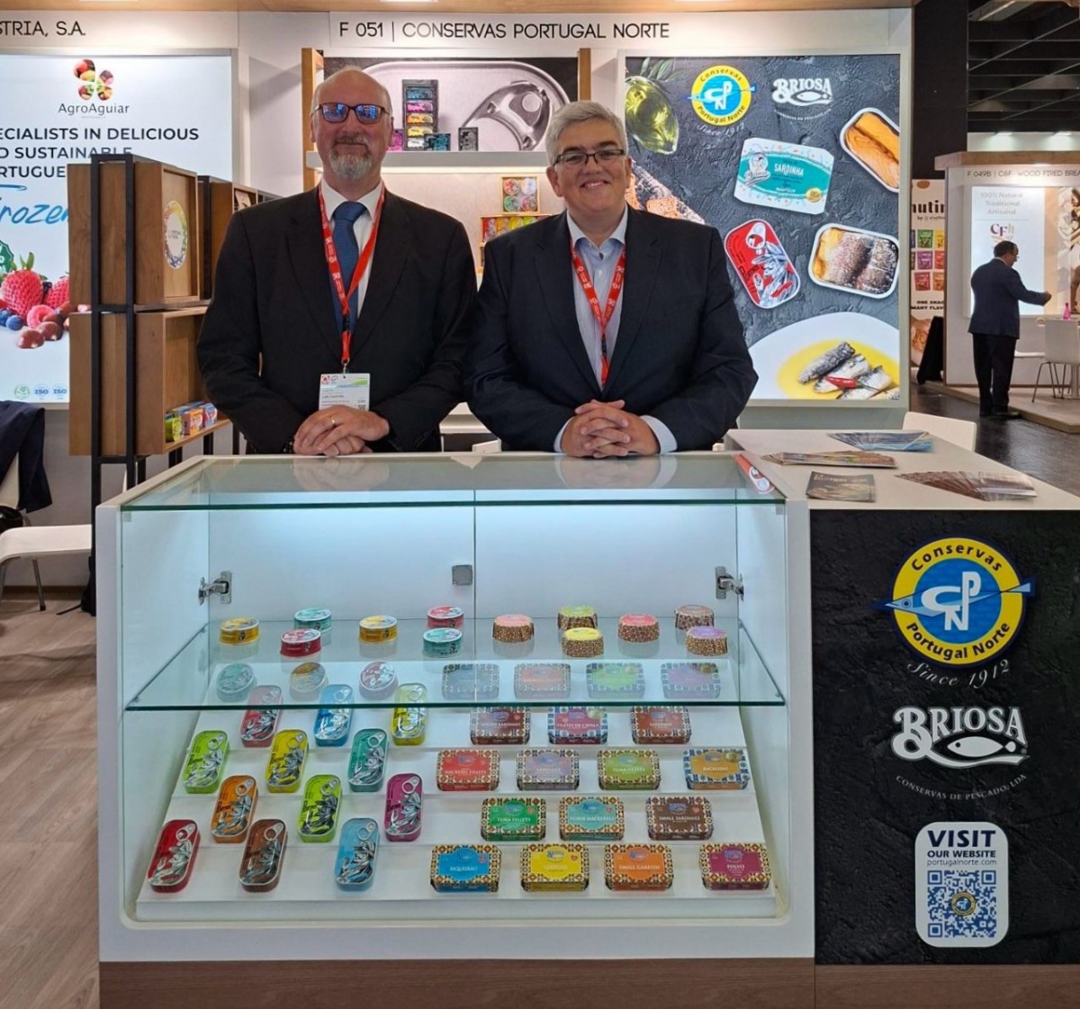 Conservas Portugal Norte team at ANUGA 2025 in Cologne, representing Portuguese canned fish and sharing the authentic flavours of Portugal